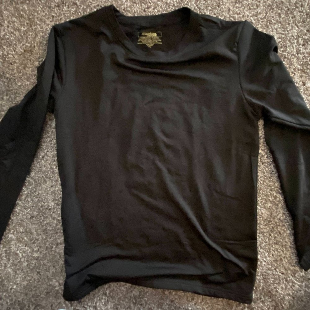 American Casual Thermal Spandex Long Sleeve Shirt - 2X, XXL, 2XL - Stretchy